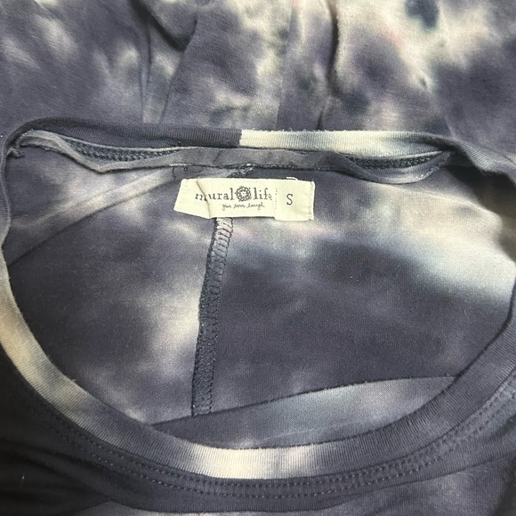 Natural Life Stevie Tie-Dye Long Sleeve Butter Soft Maxi Dress in Midnight Sz S - Picture 5 of 6